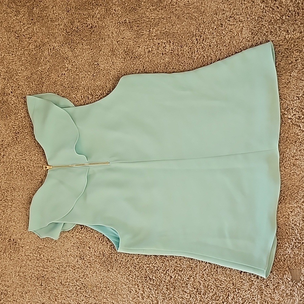Sail to Sable teal sleeveless blouse, size L - Picture 5 of 8